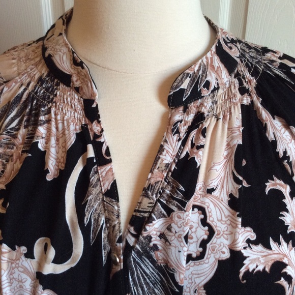 Smock Style Blouse - Picture 2 of 5